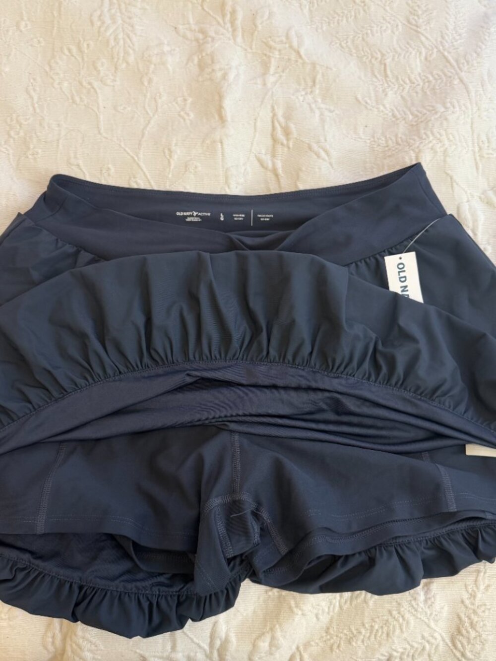 🌷2/15 Old Navy Active Blue Bubble Skort NWT Size Large - Picture 3 of 4